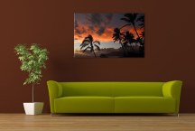 Obraz Západ Slnka nad ostrovom Maui zs397