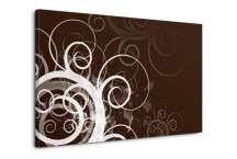 Obraz abstraktný hnedý zs409