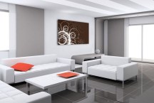 Obraz abstraktný hnedý zs409