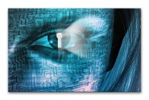 Obraz Modrá tvár zs415