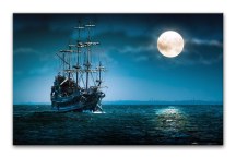 Loď v splne - Obraz zs448
