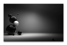 Čierno - biely štýlový obraz zs454