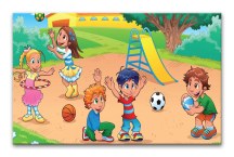 Obraz na stenu - Detské ihrisko zs536