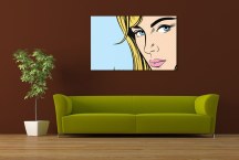 Retro obrazy Dievča zs544