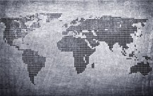 Čierno-biela mapa Obraz zs62