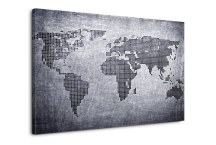 Čierno-biela mapa Obraz zs62
