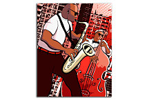 Hudobníci - Retro obrazy zv24156