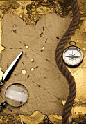Obraz Starý kompas a Mapa zv24354