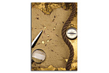 Obraz Starý kompas a Mapa zv24354