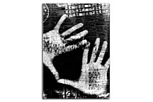 Obraz čierno - biely Dlane zv24384