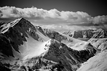 Čiernobiela Fototapeta Francúzske Alpy 330 - latexová