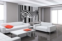 Čiernobiela fototapeta Zebra 3181 - samolepiaca