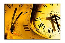 Žltý Obraz s hodinami zs6864