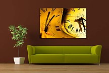 Žltý Obraz s hodinami zs6864