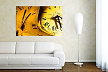 Žltý Obraz s hodinami zs6864